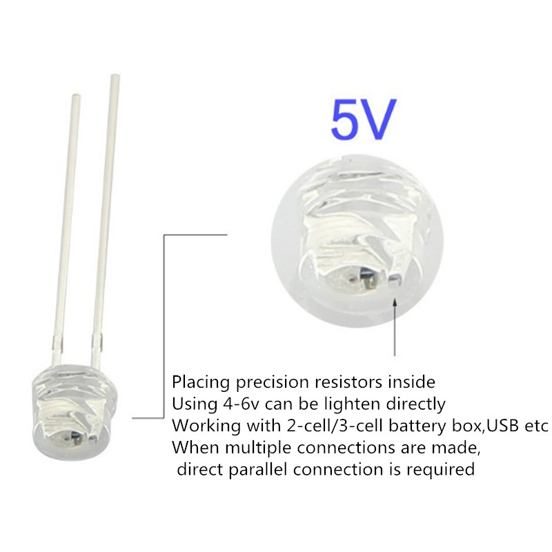 Yellow Food Snacks - 5V 12v LED 5mm 3mm koralik