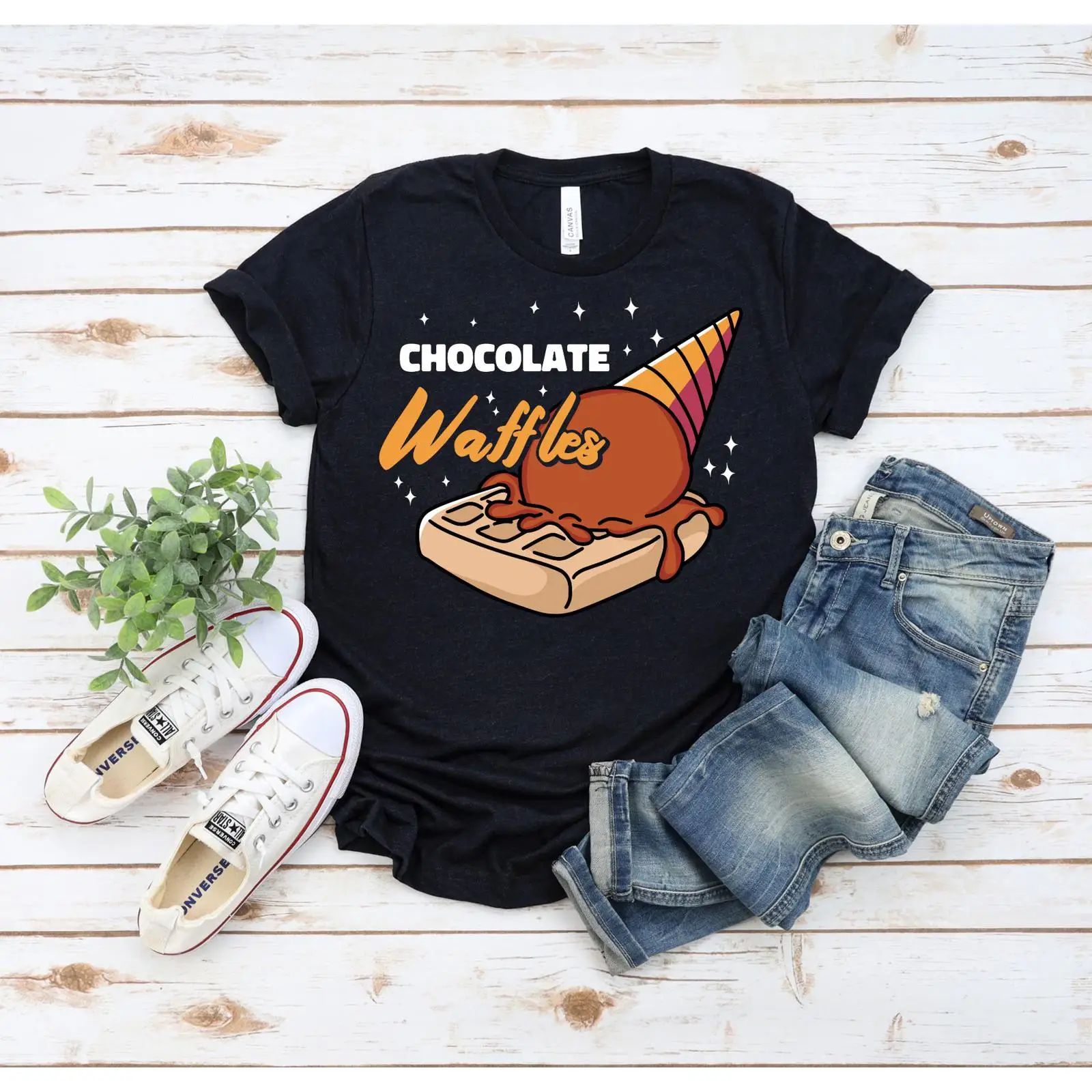 Foody Snacks - Koszulka Wafle i Czekoladowa Lody -