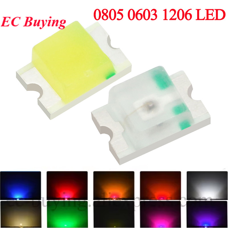 Yellow Food Snacks - 100 szt. 0805 0603 1206 SMD