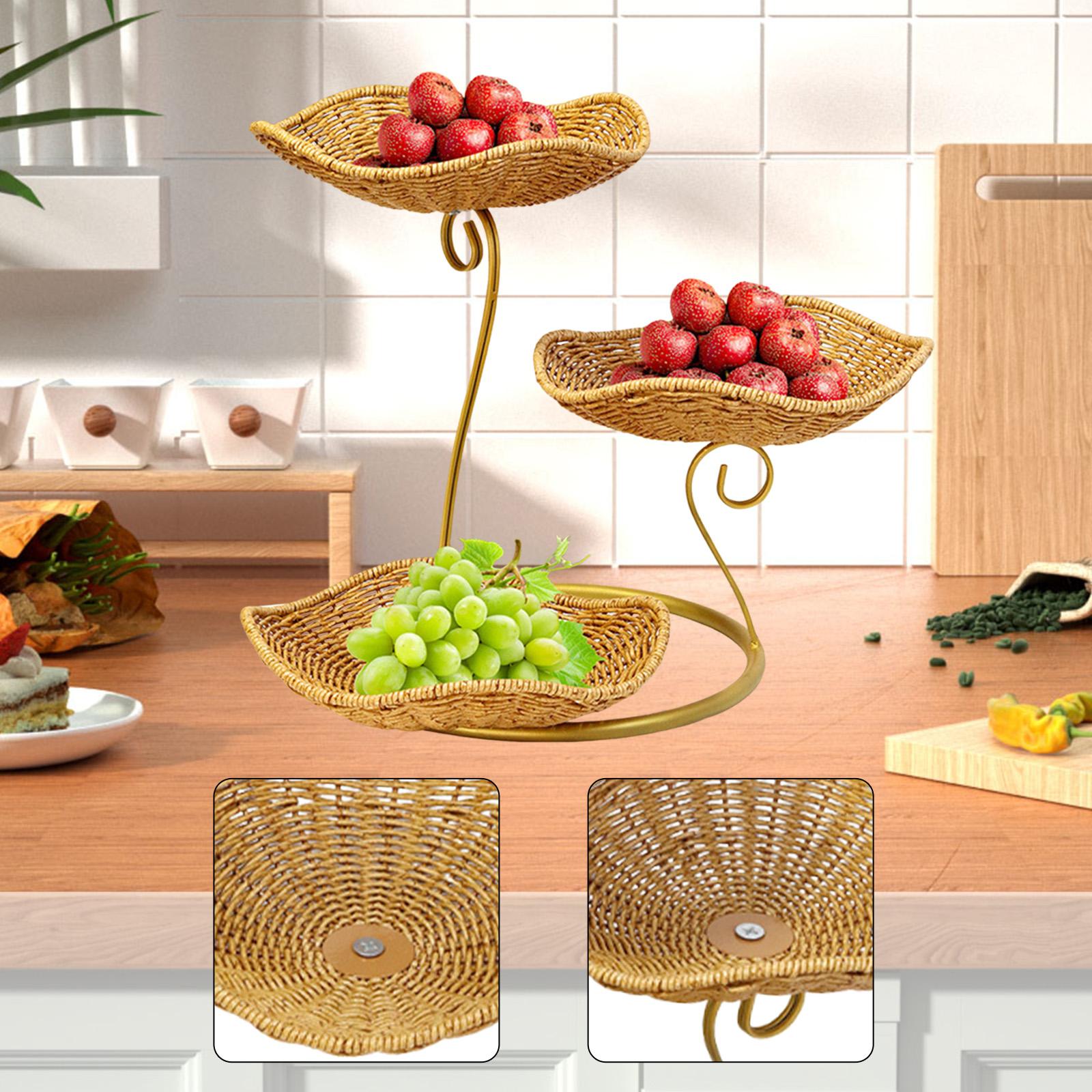 Ładny koszyk na owoce, 3-pozio – Nice Food Snacks recenzja i cena